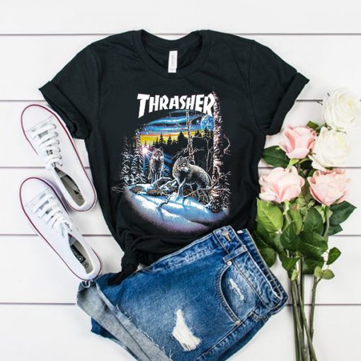 Thrasher Magazine 13 Wolves t shirt