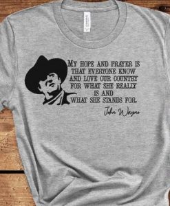 John Wayne t shirt