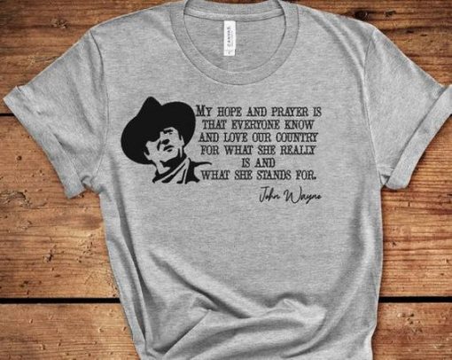 John Wayne t shirt