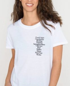 Wine List t shirt