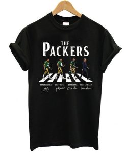 The Packers Walking Abbey Road Signatures t shirt