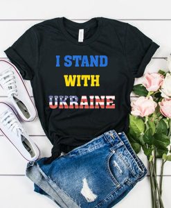 I Stand With Ukraine USA Support Peace t shirt