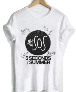 5SOS Signatures t shirt