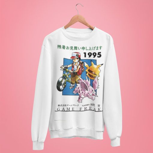 Vintage Pokemon 1995 Game Freak Retro sweatshirt