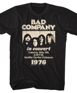 Bad Company Live in Concert 1976 t shirt