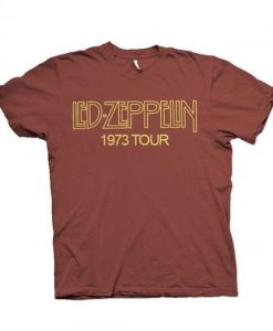 Led Zeppelin 1973 SHOWCO Crew North American Tour t shirt