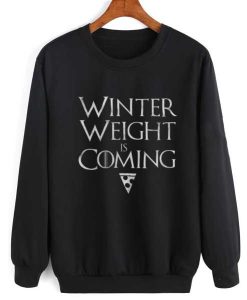 Winter Weight Pizza Lover Lazy Funny sweatshirt