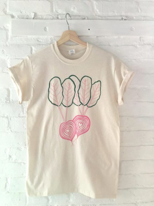 Beet t shirt, vegetable screen shirt