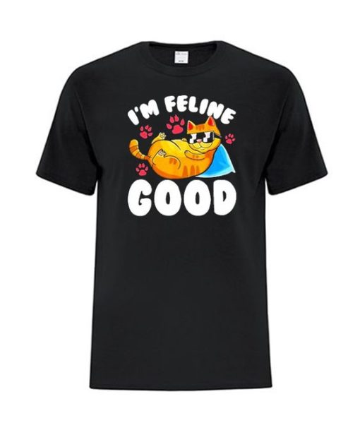 I’m Feline Good Cat Kitten Lover t shirt