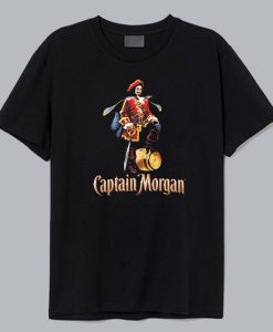 Captain Morgan Rum Black T Shirt