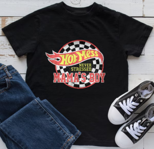 Hot Mess Mama Boy T-shirt AL