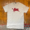 Red Rabbit on Grey T-Shirt